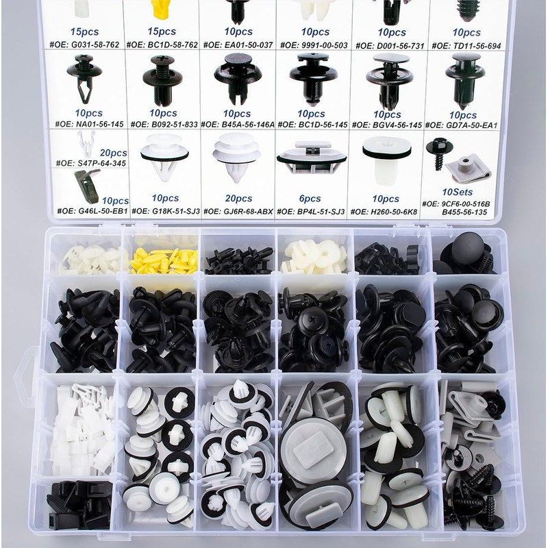 OAUTOO 226pcs for Mazda Body Interior and Exterior Retainer Fastener