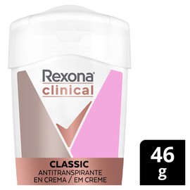 REXONA desodorante CLINICAL antitranspirante en crema para dama 48 g