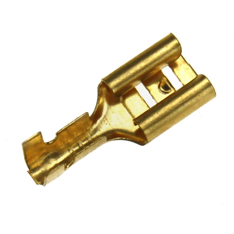 200 x crimp connectors 6.3 mm blade receptacles spade cable