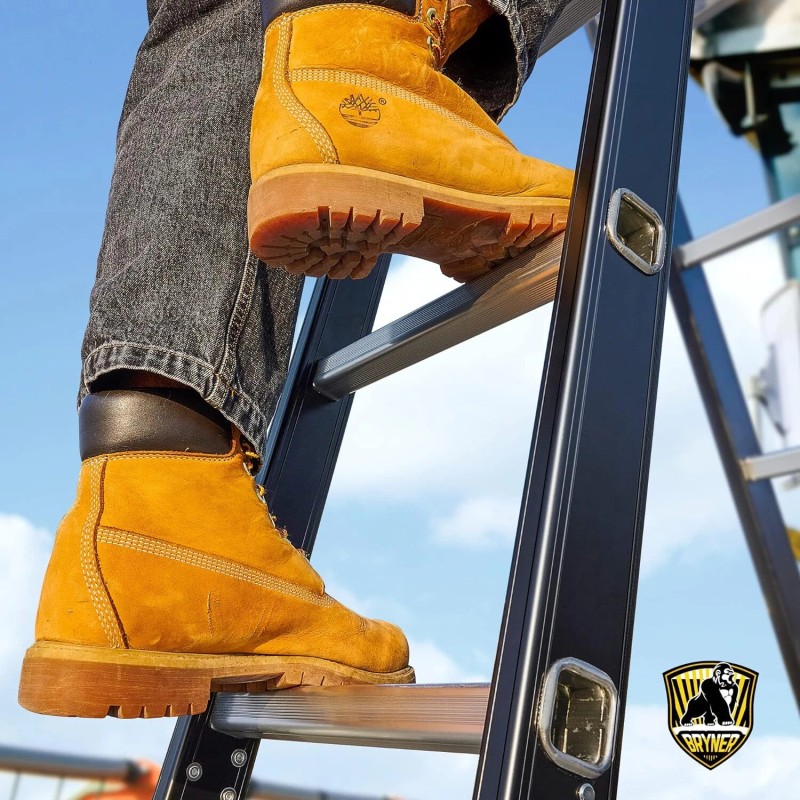 Bryner Folding Step Ladder,19.6ft ,7in1 Multi-Purpose Folding Extension Ladders -