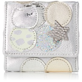 Tsumori Chisato Women's Mini Wallet, Coin Case, Coin Purse, New Multi Dot, Silver