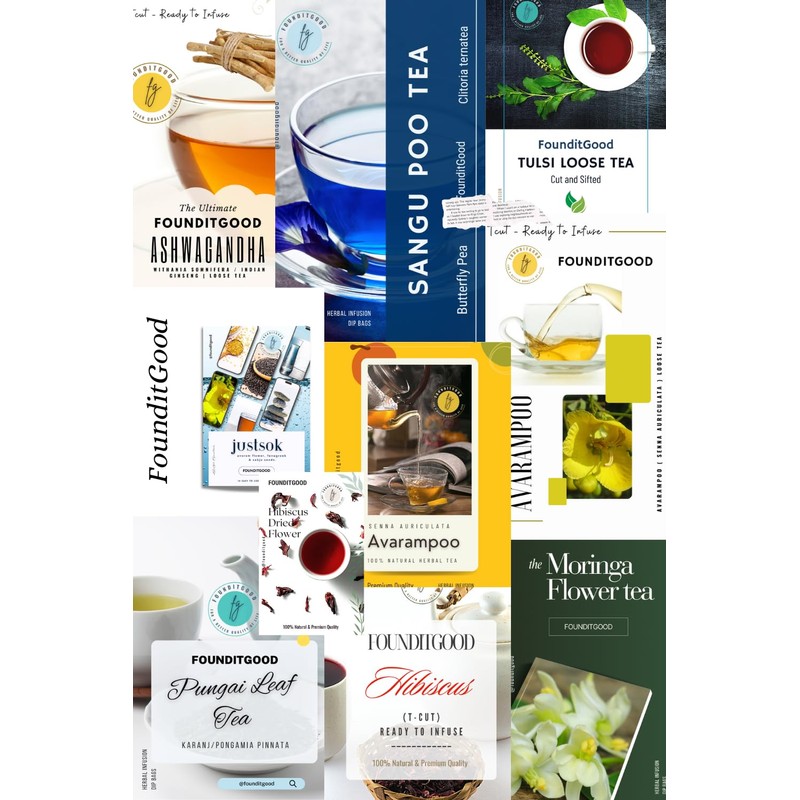 FounditGood FounditGood Karpooravalli Tea (Plectranthus amboinicus/Indian Borage) – 100% Natural
