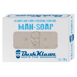 BushKlawz ACTIVE PRINCE Exfoliating BIG BRICK MAN SOAP - Deep Clean Your Skin, Remove Dead Cells, and Moisturize with Natural Oils - 200g