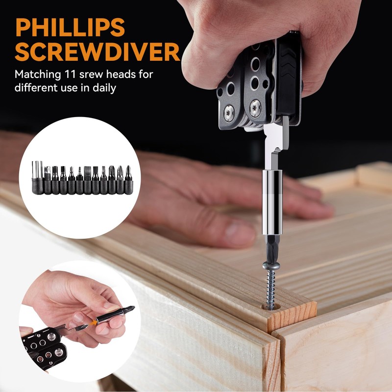 morpilot Gifts for Men, 25 in 1 Multitool Tool, Small
