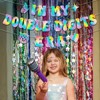 10th Birthday Decorations for Girl, Fufuddz Iridescent In My Double