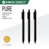 Kaco 10 Pieces Ballpoint Pens PURE, Black Ink, 1.0 mm