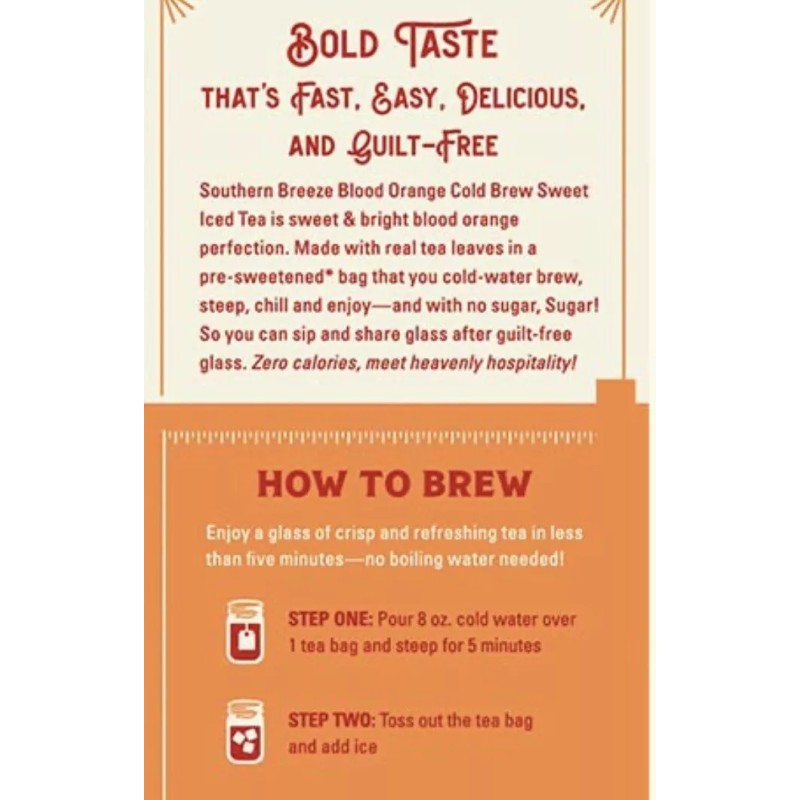 Southern Breeze 12x Southern Breeze BLOOD ORANGE Cold Brew Sweet