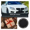 Dickno 4-Pack Bling Car Coasters, 2.75 Inch Crystal Rhinestone Auto