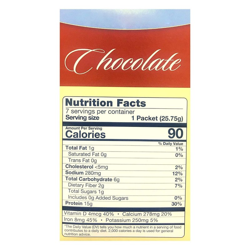 Nutmeg State Nutrition Healthywise Pudding or Shake Chocolate 3 Pack,