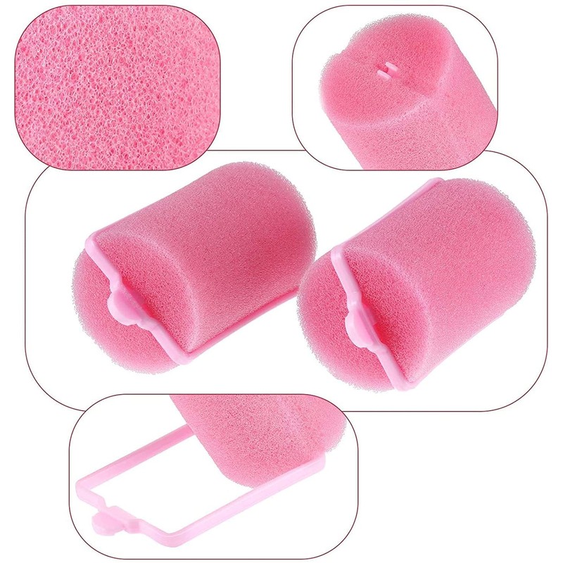 ZSLJSWDZ 30 Pcs Sponge Rollers, Bouncy Curls Foam Curlers Curlers