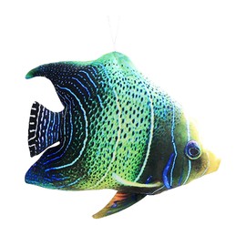 Tropical Fish Pillow Realistic Cuddly Fake Fish Doll Sea Fish Throw Pillow Cushion Soft Plush Toy Sofa Bed Decor Stuffed Animal Pillow Birthday Gift for Girlfriend Home Decoration Props(55cm)