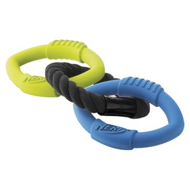 Nerf Dog Triple Ring Rubber Rope Tug Toy, Small