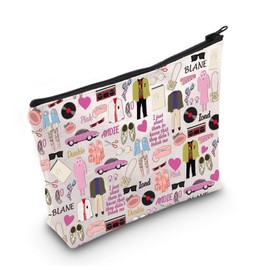 LEVLO Pretty Woman Travel Cosmetic Bag 80's Fashion Candles Movie Storage Case Women Party 80's Pop Culture Gift (Yellow Yi)