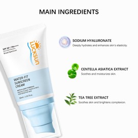 Sunscreen SPF 50, Water-Fit Sun Serum, Face Sun Screen Long-Lasting Protection, NO White Cast - Dry Oily Skincare (1)