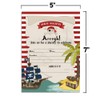 Amanda Creation Pirate Treasure Map Birthday Party Fill in Invitations
