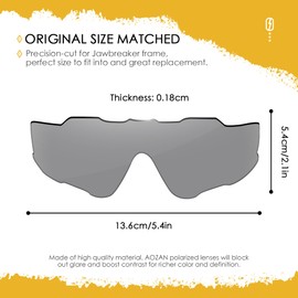AOZAN ANSI Z87.1 Polarized Replacement Lenses For Oakley OO9290 Sunglasses - Gainsboro