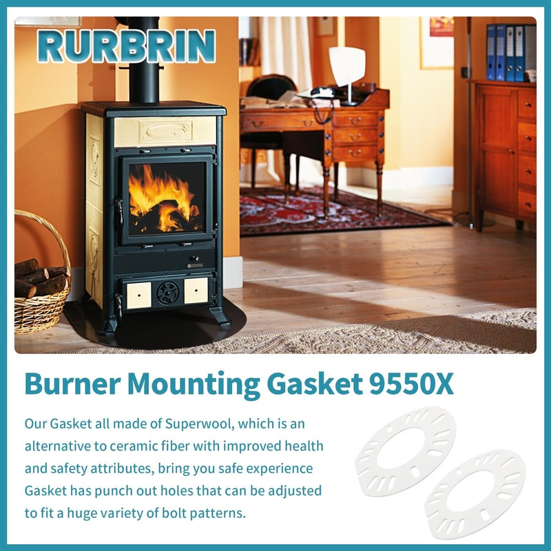 RURBRIN 9550X Burner Mounting Gasket Replacement Compatible with Universal &