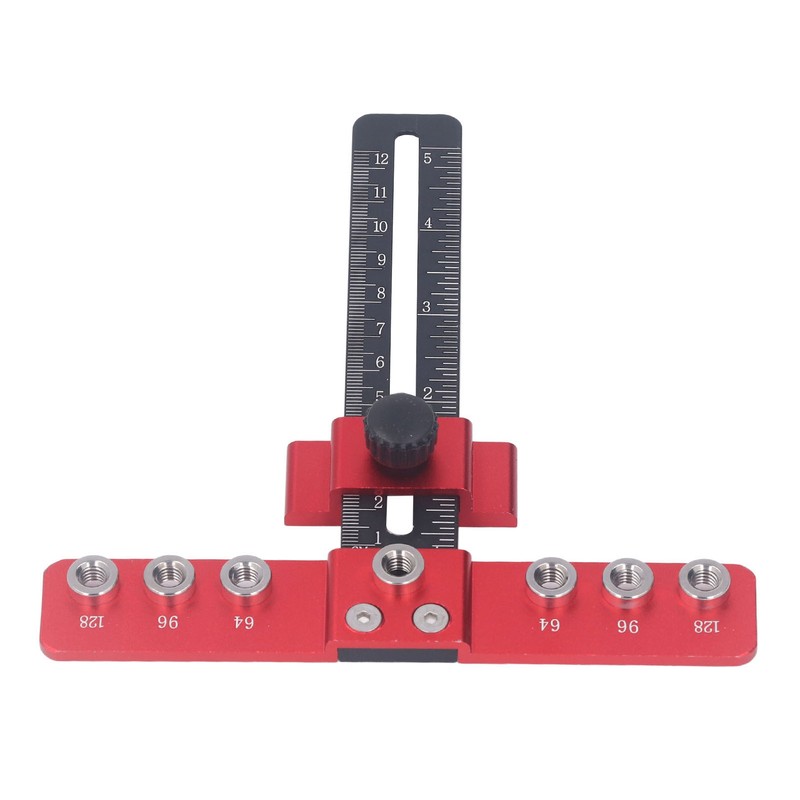 Cabinet Hardware Jig Aluminum Alloy Drawer Pull Drill Guide Adjustable