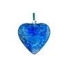 Sienna Glass HR8BL Friendship Heart, Blue 8cm