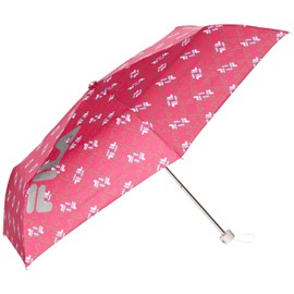 Maruju Corporation FILA 10002806 Logo Mini Folding Umbrella, 21.7 inches (55 cm), Pink, Unisex
