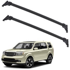 FINDAUTO 2pcs Crossbars fit for Honda Pilot 2009-2015 OE Style Top Rail Roof Rack Aero Aluminum Cross Bar Luggage Rack Rail