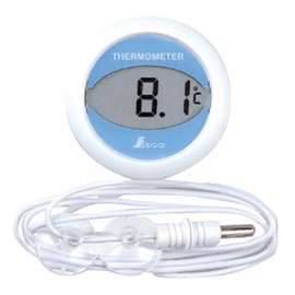 Shinwa Sokutei 72980 Refrigerator Thermometer, Digital T, Round