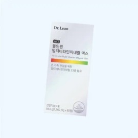 Dr.Lin 6 Month All-in-One Multi Vitamin Mineral Max Multivitamin Supplement 60 Tablets 3 Multivitamin Mineral 5114360 / 닥터린 6개월 올인원 멀티 비타민 미네랄 맥스 종합비타민 영양제 60정 3개 멀티비타민미네랄 5114360