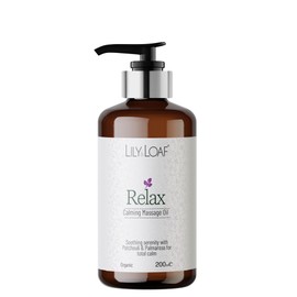 Relax Aromatherapy Massage Oil | Natural Stress Relief & Emotional Balance | Organic Essential Oils | Hydrating Apricot, Jojoba & Vitamin E Base | Vegan | 200ml