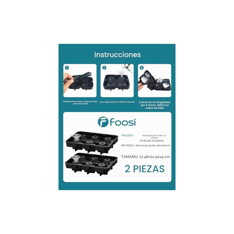 Moldes para cubitos de hielo de diamantes, moldes para cubitos