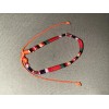Boho NEW BOHO BRAID THREAD FRIENDSHIP BRACELET ADJUSTABLE THICKER ORANGE