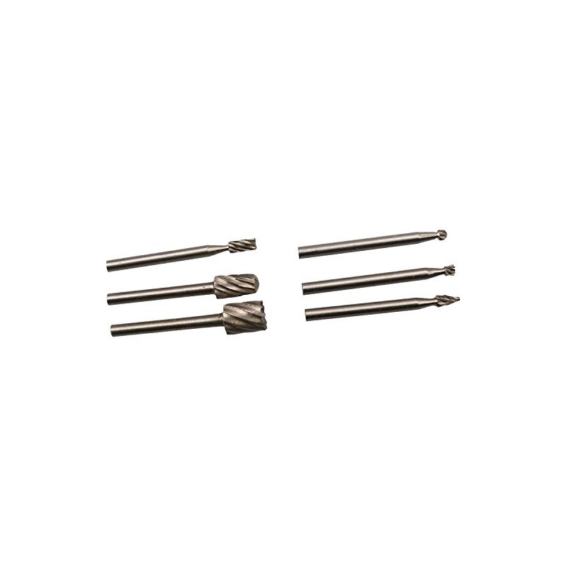Micro HSS Burr Set for Rotary Tools with 3.17mm Chuck