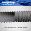 Snappy Trap Single Kitchen Sink Drain Kit, 1-1/2" with Flexible