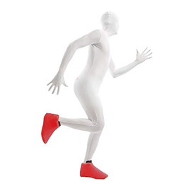 Morphsuits Red Shoe Covers, Shoe Covers Reusable, Over Shoes Protectors, Festival Shoe Covers, Overshoes Reusable, One Size