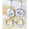 Silver and White Dangle Earrings. Jewelry Earrings for Women #3298FE405