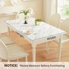 OstepDecor Marble-Look Table Protector 36 x 60 in, Waterproof PVC