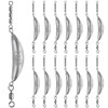 THKFISH Fishing Spin Sinker，Crescent Sinker with 3 Roller Swivels Fishing