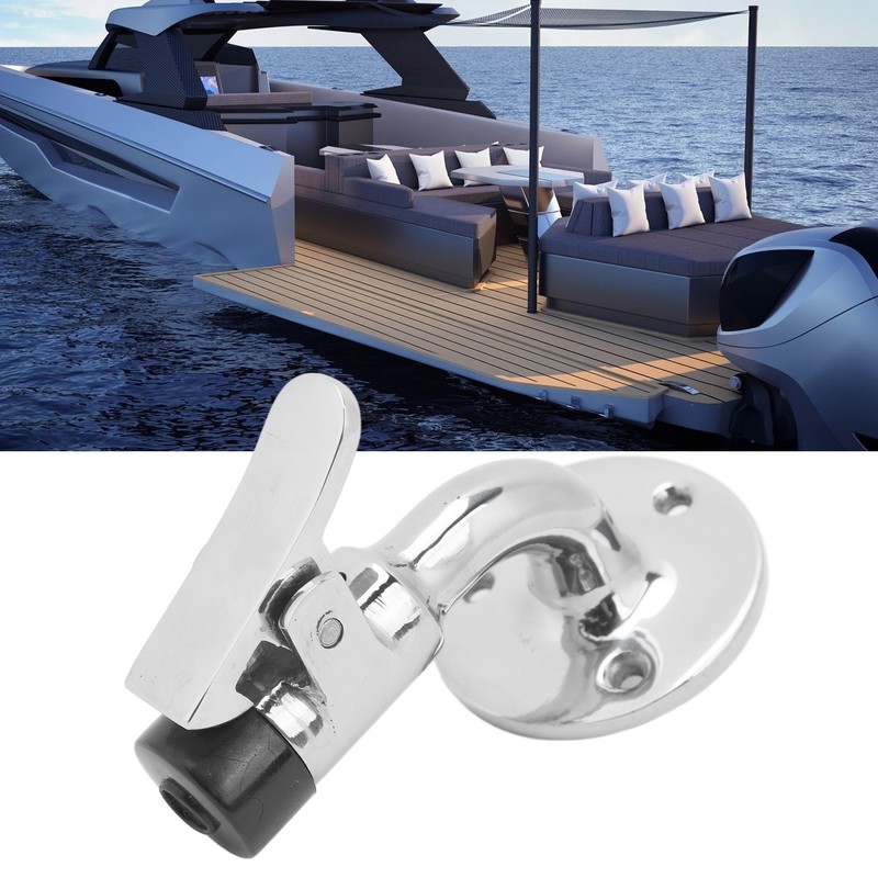 Door Stopper Catch Set Marine Grade 316 Stainless Steel 90°
