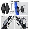 Waterproof Bicycle Mount for AirTag, Hidden Under the Bottle Holder,
