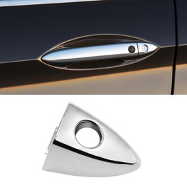 APESER Front Door Handle End Bezel Cover w/Key Hole Compatible with Honda Accord 2013-2017,Clarity 2016-2019,1PC Front Left Driver Side Door Handle Cap Replacement for 72184T2AG21,Chromed