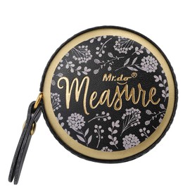 Mr.do Tape Measure for Body Sewing Cloth Tailor 150 cm / 60 Inch Retractable PU Leather Black