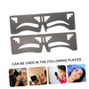 WOONEKY 2pcs Eyebrow Stencil Ruler Easy to Use for Length