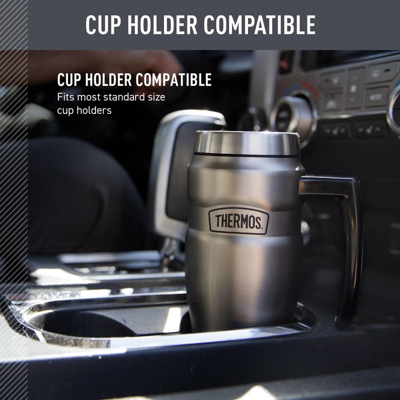THERMOS Stainless King - Taza de viaje aislada al vacío,
