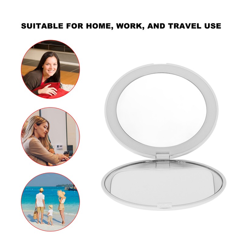 3.5 Inch LED Mirror 1X 10X Magnification Double Sided Makeup