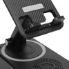 360 Degree Rotatable Cell Phone Stand with Speaker, Cordless Charging