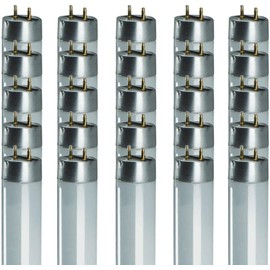 GoodBulb 32W 48 Inch T8 Fluorescent Light Bulb | 3500K Soft White Light, Medium Bi-Pin Base | 3050 Lumens 86 CRI 24000 Life Hours | 25 Bulbs Pack