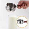 Gatuida Versatile Sauce Dishes Stainless Steel Sauce Pan Wood Handle