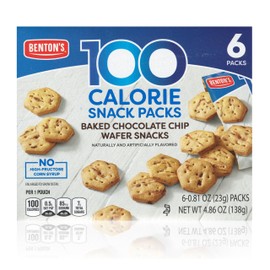 Benton’s 100 Calorie Baked Wafer Snack Packs (1 Box, Chocolate Chip)