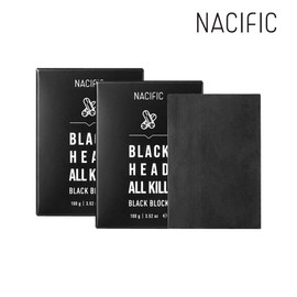 Nessic Black Head All Kill Black Black 100g x2 / 네시픽 블랙헤드 올킬 블랙 블럭 100g x2개