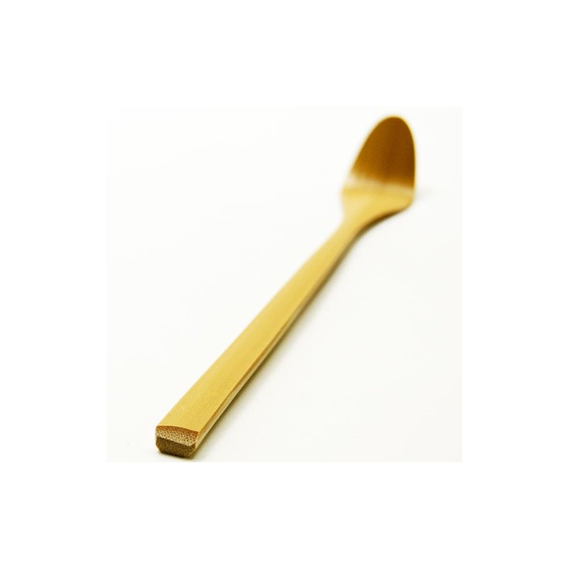 Round Tea Shaku for Mizuya White Bamboo Tea Tools