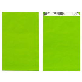 100 Pcs Aluminum Foil Hamburger Sleeves,Aluminum Foil Hot Dog Bags,Grease Resistant Serving Snack Bags For hot dogs, hamburgers, sandwiches, bagels (Green)